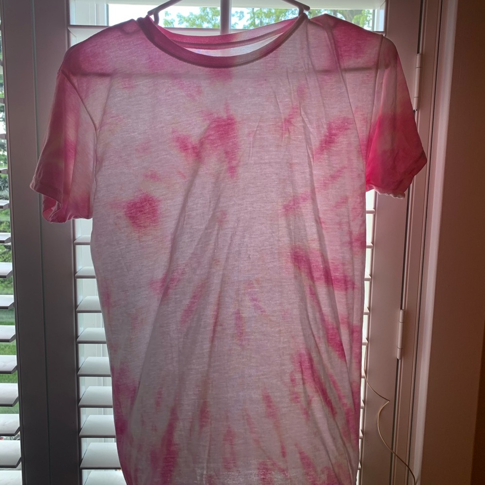Pink tie dye shirt